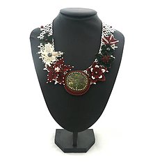 Náhrdelníky - Wintumn - květinový náhrdelník - 7952490_