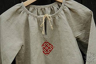 Detské oblečenie - Šaty dievčenské ľanové Vierka - 7954947_