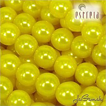 Korálky - Voskované perly - ESTRELA - žltá 13818 (č.4) (6 mm, 80 ks (č.4)) - 7963623_