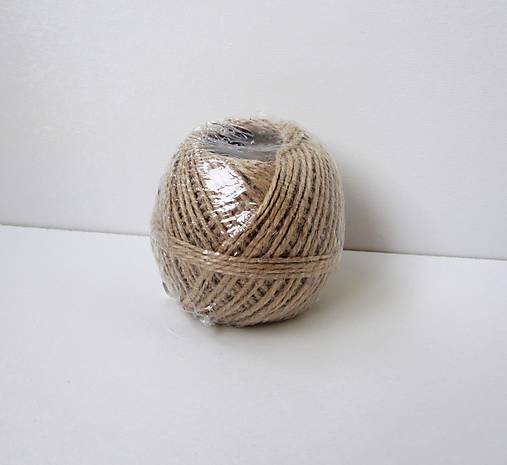 Galantéria - Jutový špagát  (100 g) - 7960459_