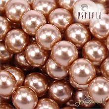 Korálky - Voskované perly - ESTRELA - ružová svetlá 12175 (č.3) - 7970482_