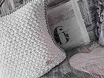 Úžitkový textil - Vankúš Nordic Day biely - 7970848_