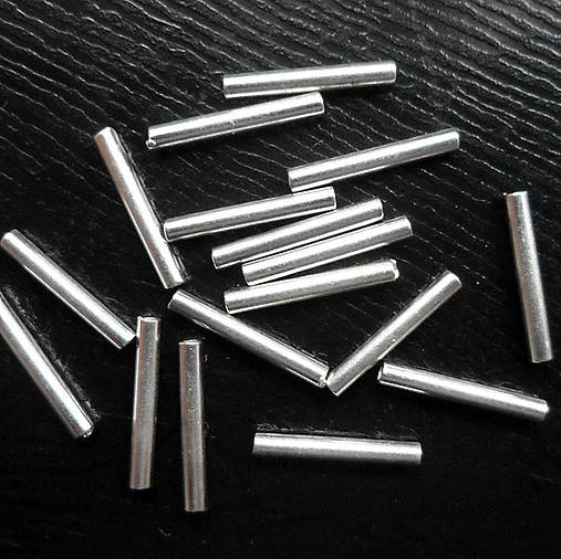 Kovová rúrka-1ks (10mm-rovná-postriebrená)
