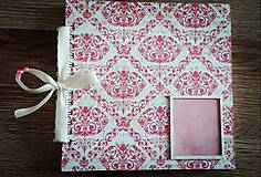 Papiernictvo - Ružový zápisník / svadobný plánovač / fotoalbum - 7979821_