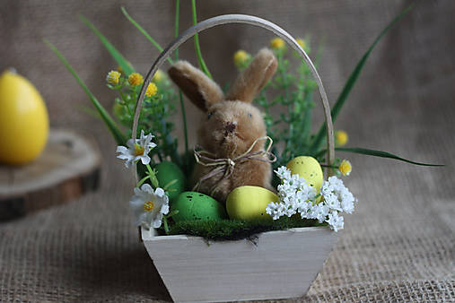  - Veľkonočná dekorácia "Zajačik" - 7981572_