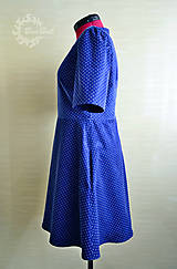 Šaty - Menčestrové šaty s jemnými bodkami - 7987798_