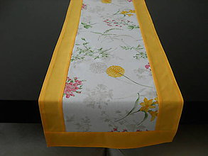 Úžitkový textil - Štóla - Púpava s kvetmi - 7991411_