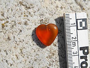 Minerály - karneol heart-srdce z karneolu - 7992629_