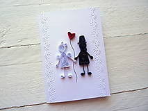 Papiernictvo - svadobná pohľadnica - 7991238_