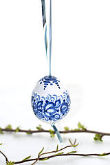 Dekorácie - Tradičné veľkonočné modré vajíčka - 7994934_