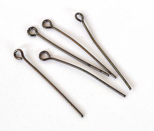 Komponenty - Ihly - gunmetalové, 30 mm - 25 ks /Ig30/ - 7993722_