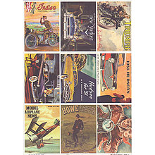 Papier - VÝPREDAJ! Reprint - Vehicles (retro obrázky pre mužov) - 7998693_