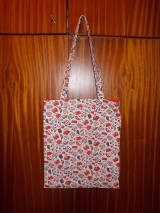 Detské tašky - Taška "kabelky a lodičky", červená - 7997444_