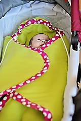 Detský textil - Flísový zavinovací fusak pre najmenšie bábätká - 8001272_