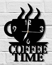 Hodiny - Nástenné hodiny - Coffee time - 8004758_