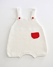 Detské oblečenie - Pletený overal pre bábätko - 8003614_
