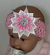 Detská elastická čelenka ružová