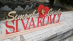 Dekorácie - Dekorácia na svadbu 50 x 18 cm - 8014721_