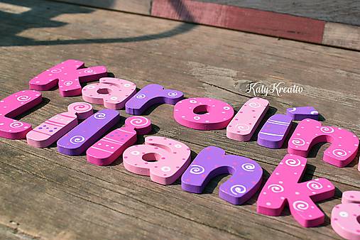 Tabuľky - drevené písmenká so samolepom - 8015926_