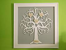 Dekorácie - svadobný/rodinný strom III - 8019249_