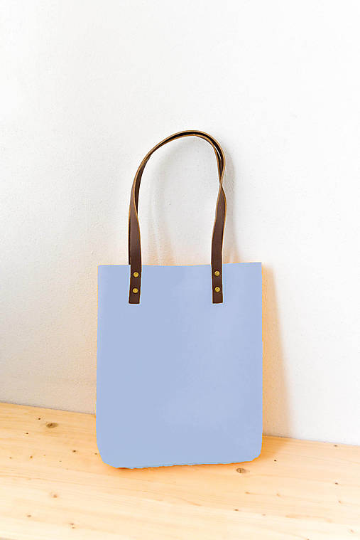 Kabelky - Urban... light blue... Felt & Leather... & Magnetic Closure - 8017685_