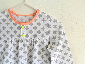 Detské oblečenie - košuľka Ruženka Šípkovie (Geometria) - 8015938_