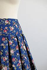 Sukne - rozkvitnutá sukňa - 8026038_