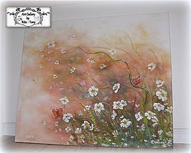 Obrazy - Obrovská malba "Lúčne kvety" :) - 8026839_