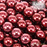 Korálky - Voskované perly - ESTRELA - červená vínová 12997 (č.10) - 8029856_