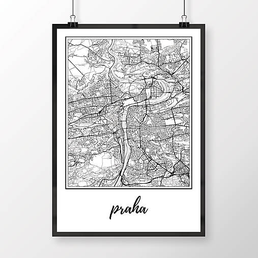 Obrazy - PRAHA, klasická, biela - 8031262_