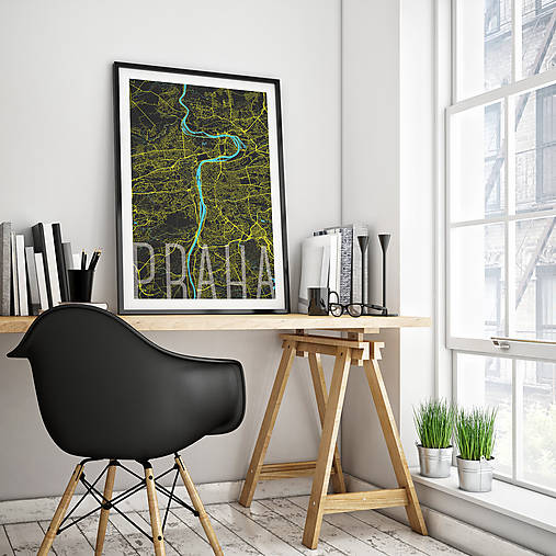 Obrazy - PRAHA, elegantná, čierna - 8031325_