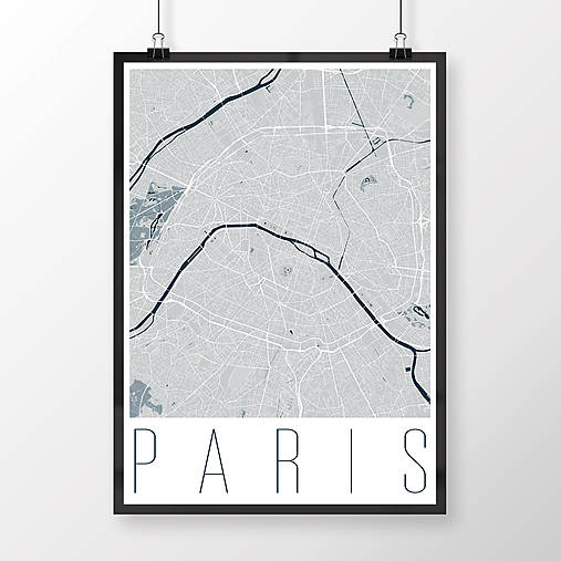 Obrazy - PARÍŽ, moderný, svetlomodrý - 8031487_