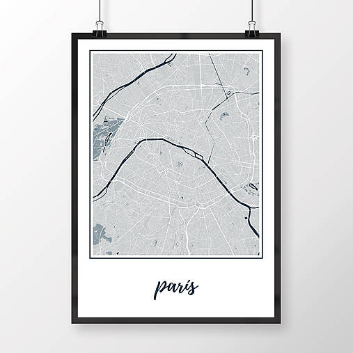 Obrazy - PARÍŽ, klasický, svetlomodrý - 8031493_