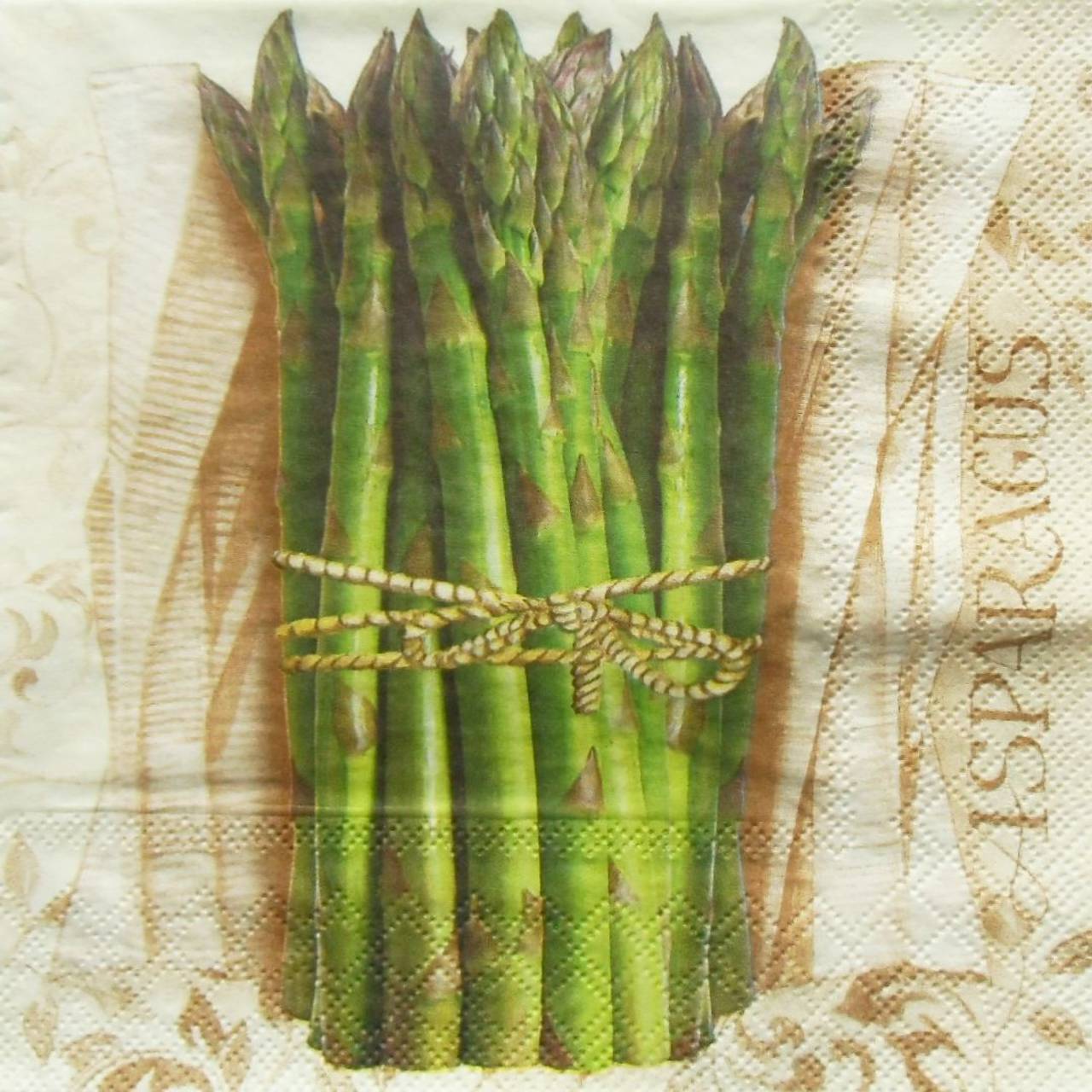 S1013 - Servítky - špargľa, asparagus, chřest