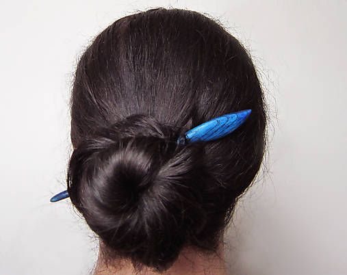 Ozdoby do vlasov - Drevená ihlica do vlasov - 8038378_