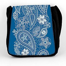 Iné tašky - Taška na plece L modrá ornament 16 - 8039209_