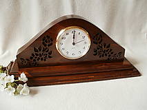 Hodiny - Vyrezávané drevené hodiny - 8036833_