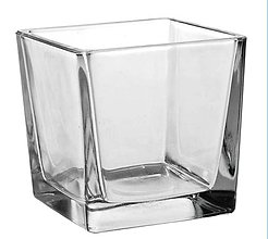 Polotovary - sklenená váza 12x12 cm - 8040226_
