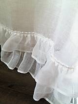 Úžitkový textil - Ľanová záclona Romantic Dreams - 8042929_