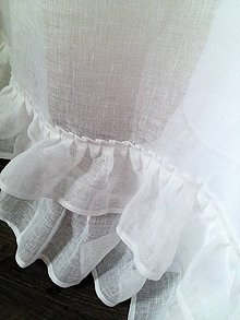 Úžitkový textil - Ľanová záclona Romantic Dreams - 8042930_
