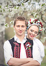 Svadobné pierka - Folklórne pierko pre ženícha - 8050700_