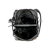 Batohy - Kožený ruksak z pravej hovädzej kože v čiernej farbe - 8052624_