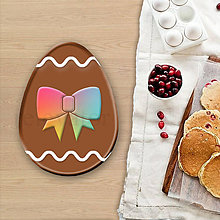 Grafika - Grafické čokoládové veľkonočné vajíčko vlnky (mašlička) - 8051038_