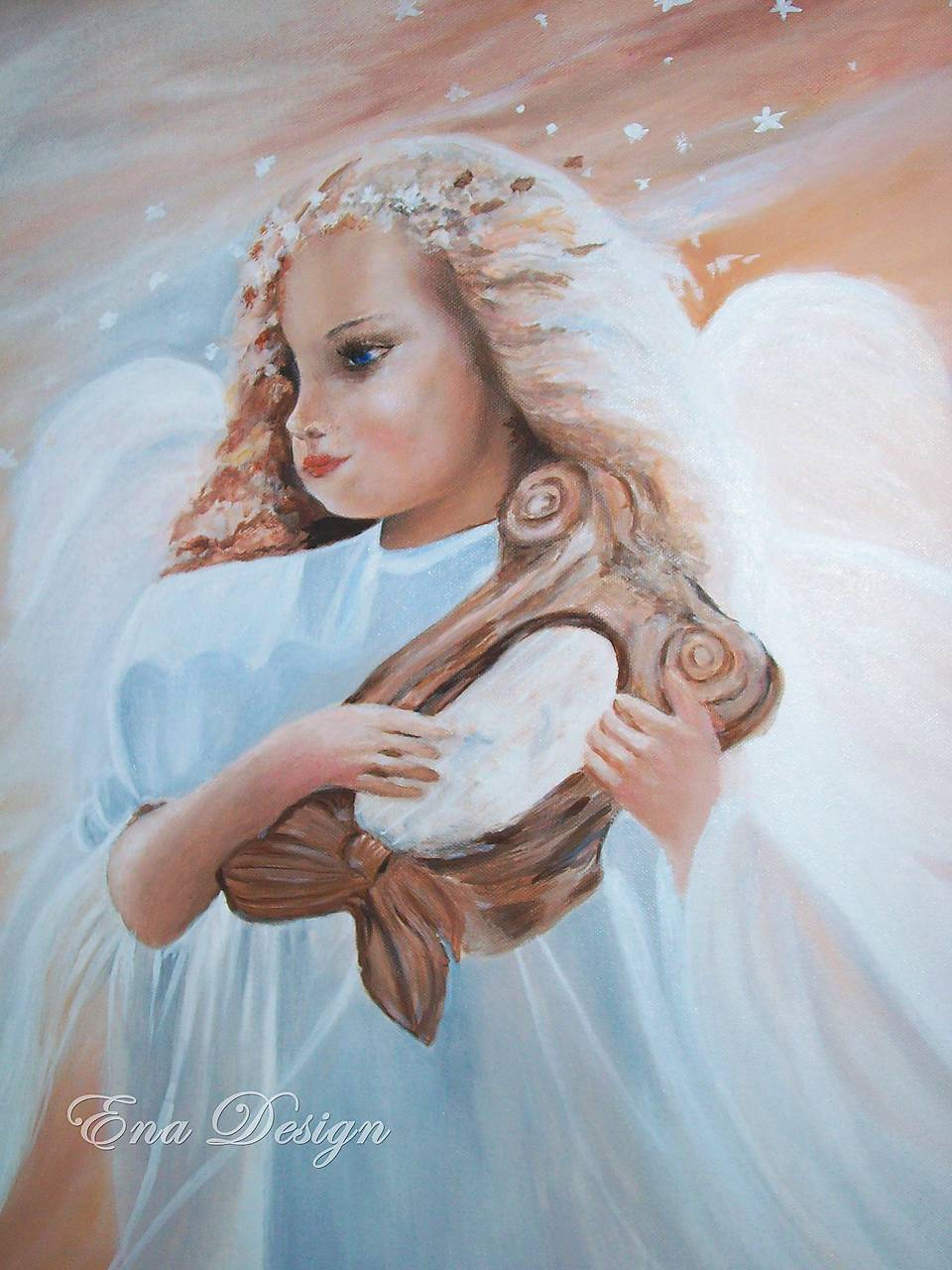Anjel pokoja - olejomaľba