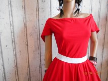 Šaty - Floral Folk " Červené ľudové " šaty - 8060680_
