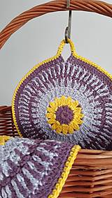 Úžitkový textil - Chňapky - kvietky jarné - 8063205_