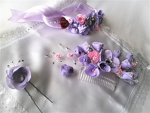 Ozdoby do vlasov - Svadobný hrebienok do vlasov - 8068360_