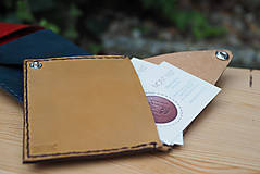 Peňaženky - Kožený obal na vizitky, kreditky - 8066072_