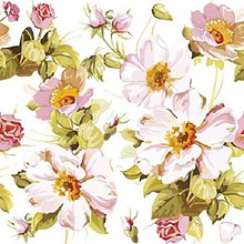 Papier - Servítka Pastelové kvety 3ks - 8068979_