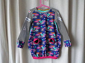 Detské oblečenie - Detské úpletové šaty krátke - Cosmic girl - 8070345_